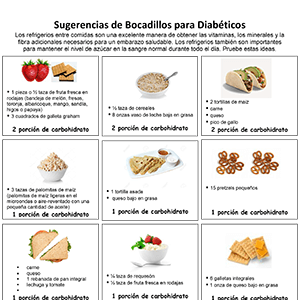Bocadillos para Diabetes